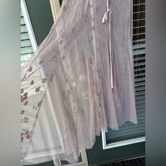 Free people viola sheet floral velvet burnout beaded maxi dress small - Picture 12 of 16